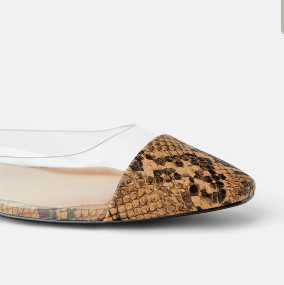 ZARA | VINYL BALLET FLATS - Picture 2 of 6